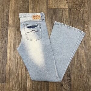 Vintage Y2k Mudd Jeans Light Washed Flared Size 11
